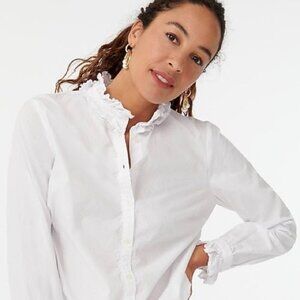 J. Crew Classic-Fit Ruffleneck Shirt 00